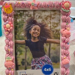 Pink Decoden Picture Frame